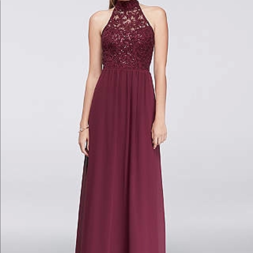 David’s Bridal Wine Special Occasion/Prom Dress